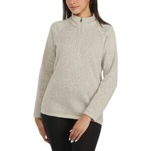 NWT Storm Pack Women's Quarter Zip Comfort Fit Active Cozy Fleece Sweatshirt